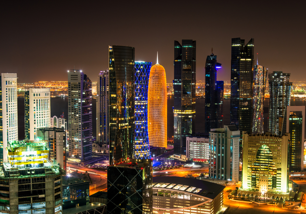 Doha at night