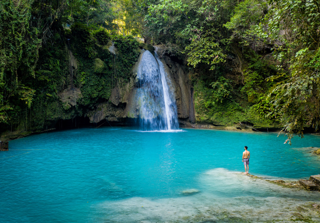 Kawasan Falls in Cebu, Phillippines